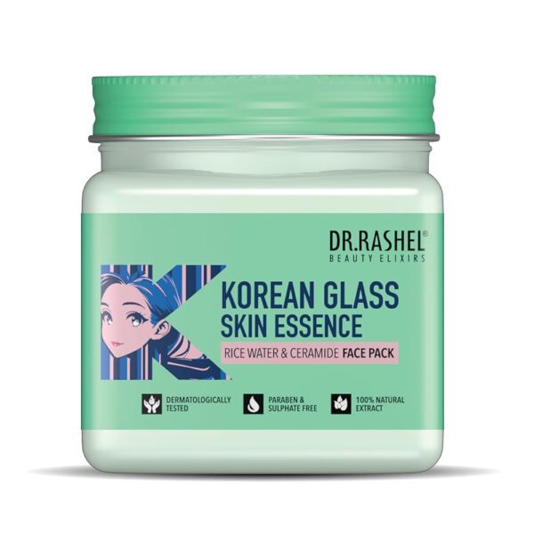 DR.RASHEL Korean Glass Skin Essence Face Pack||Brightening & Hydrating Facial Mask for Smooth, Glowing Skin ||Pore-Refining, Nourishing Formula with Natural Extracts