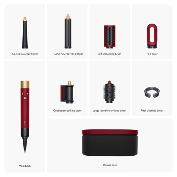 Dyson Airwrap Id Multi-Styler Red Velvet/Gold - Dyson