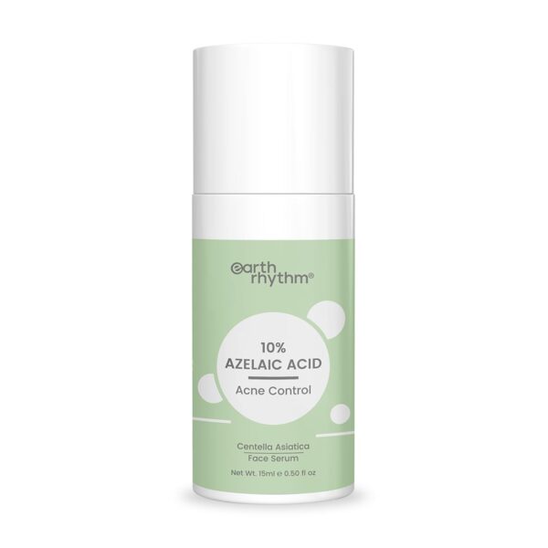 Earth Rhythm 10% Azelaic Acid Brightening Serum for Pigmentation & Blemishes, Clear Pores| Turmeric Root Extract, Men & Women - 15ml