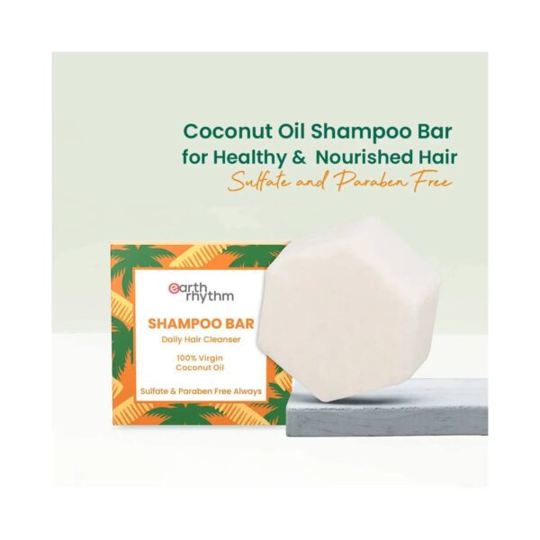Earth Rhythm 100% Virgin Coconut Oil Shampoo Bar (80g) - Earth Rhythm