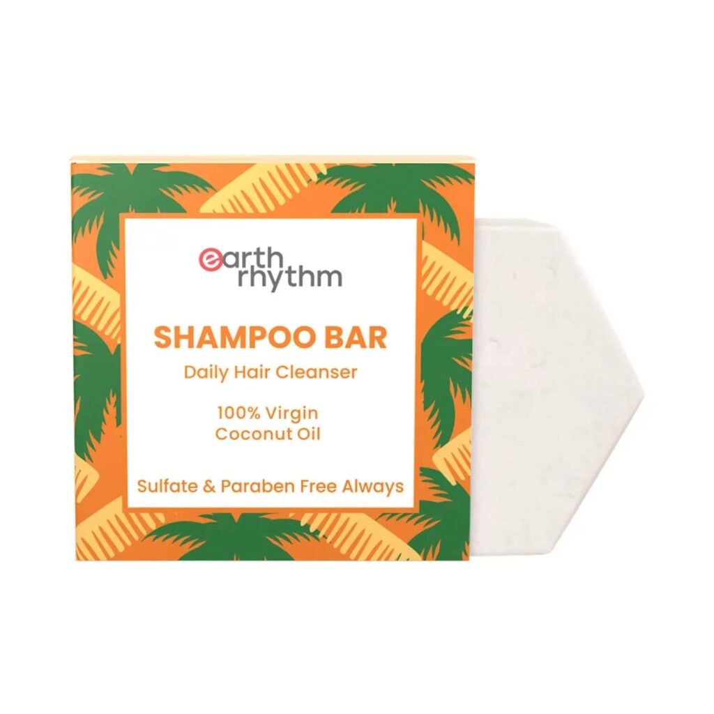 Earth Rhythm 100% Virgin Coconut Oil Shampoo Bar (80g) - Earth Rhythm