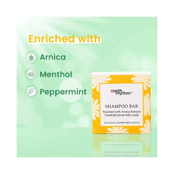 Earth Rhythm Anti Dandruff Shampoo Bar (80g) - Earth Rhythm