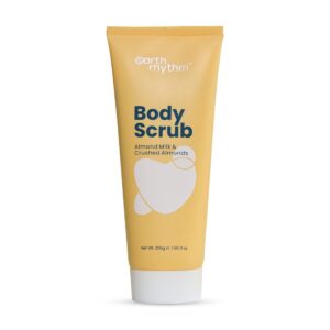 Earth Rhythm Body Scrub Almond Milk & Crushed Almonds | Removes Grime, Fights Dullness, Nourishes & Protects | Unisex - 200g
