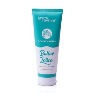 Earth Rhythm Cocoa Vanilla Butter Body Lotion | Deeply Nourishing, Soothing Skin, Intensely Hydrates | for All Skin Type | Men & Women – 200ml