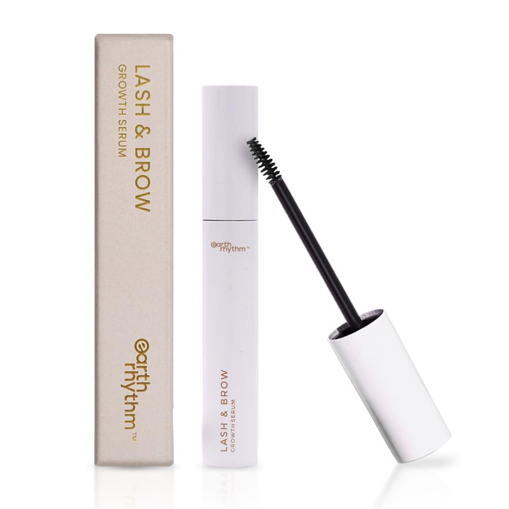 Earth Rhythm Eyelash and Eyebrow Hair Growth Serum With Redensyl & Aloe Vera for Thick Lashes and Brows - 8ml