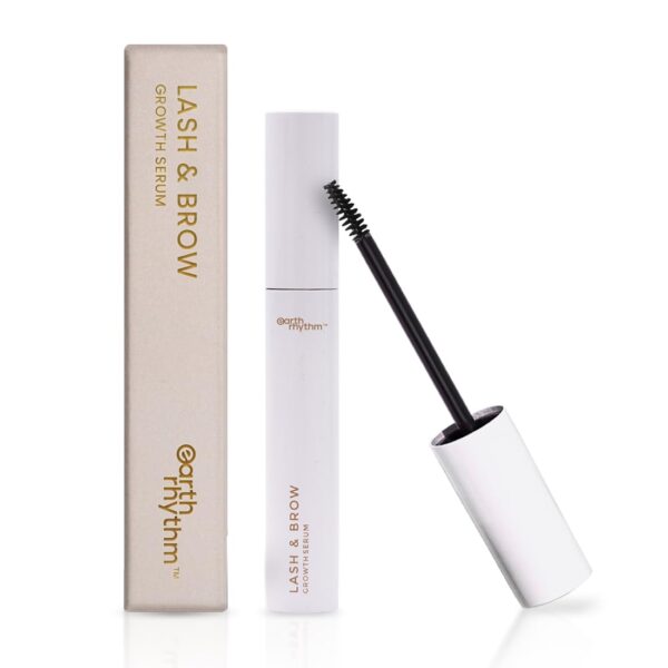 Earth Rhythm Eyelash and Eyebrow Hair Growth Serum With Redensyl & Aloe Vera for Thick Lashes and Brows - 8ml