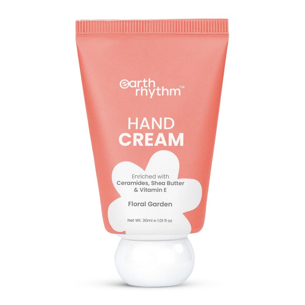 Earth Rhythm Hand Cream - Floral Garden for Dry & Rough Hand, Intense Moisturization Non Greasy , Fast Absorbing Enriched with Ceramides , Shea Butter, Cacao Seed Butter for Men...