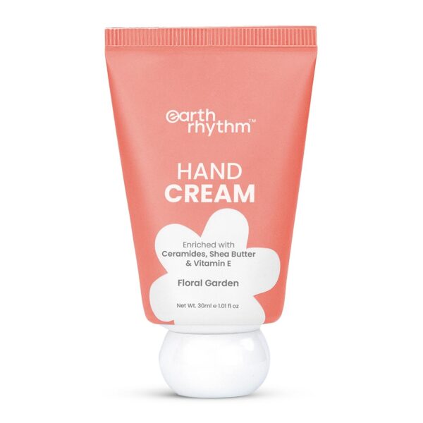 Earth Rhythm Hand Cream - Floral Garden for Dry & Rough Hand, Intense Moisturization Non Greasy , Fast Absorbing Enriched with Ceramides , Shea Butter, Cacao Seed Butter for Men...