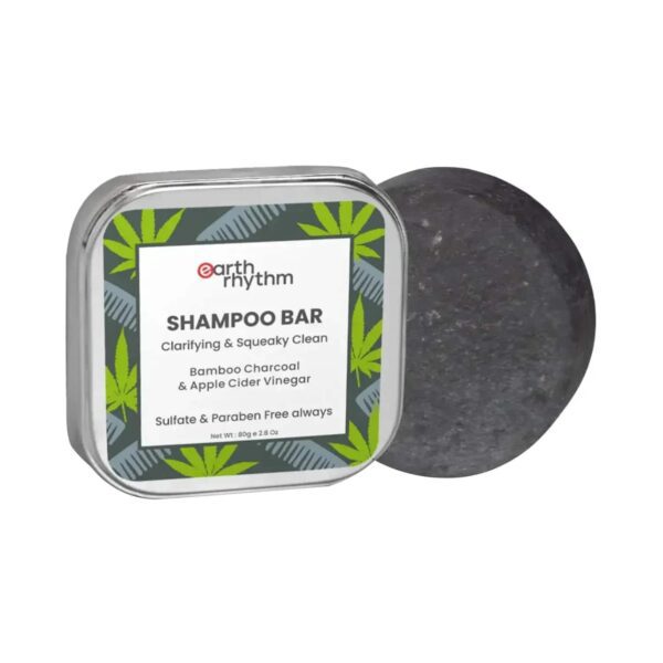 Earth Rhythm Hemp & Charcoal Shampoo Bar (80g) - Earth Rhythm