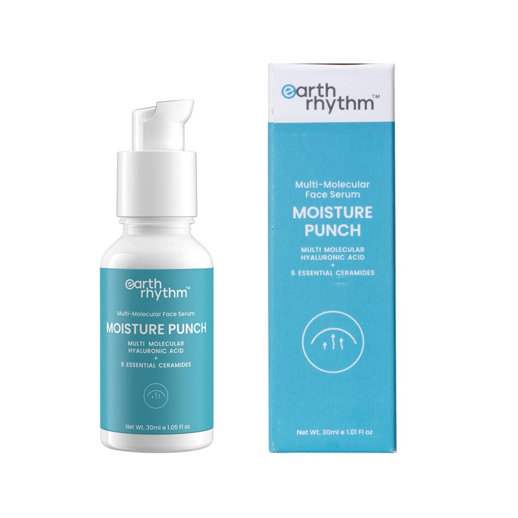 Earth Rhythm Hyaluronic Acid Serum For Dry & Dehydrated Skin | Locks Skin Moisture Fades Fine Line & Wrinkles | Repair & Nourishes Damaged Skin | Men & Women - 30ml