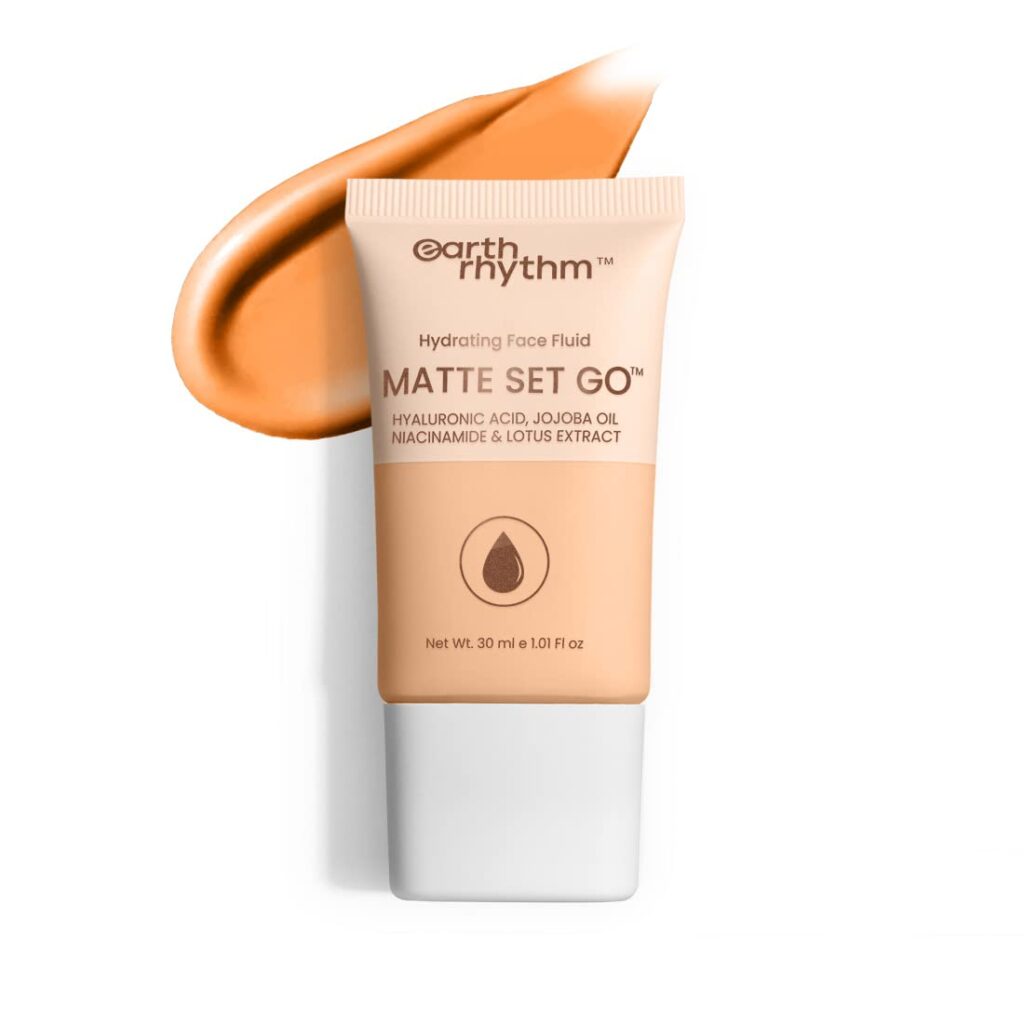 Earth Rhythm Matte Set Go Foundation with SPF 30, Pa++++ | Hyaluronic Acid, Niacinamide Acid, Jojoba Oil & Lotus Extract | Smooth Finish, Sun Protect & super Hydrating | Cult...