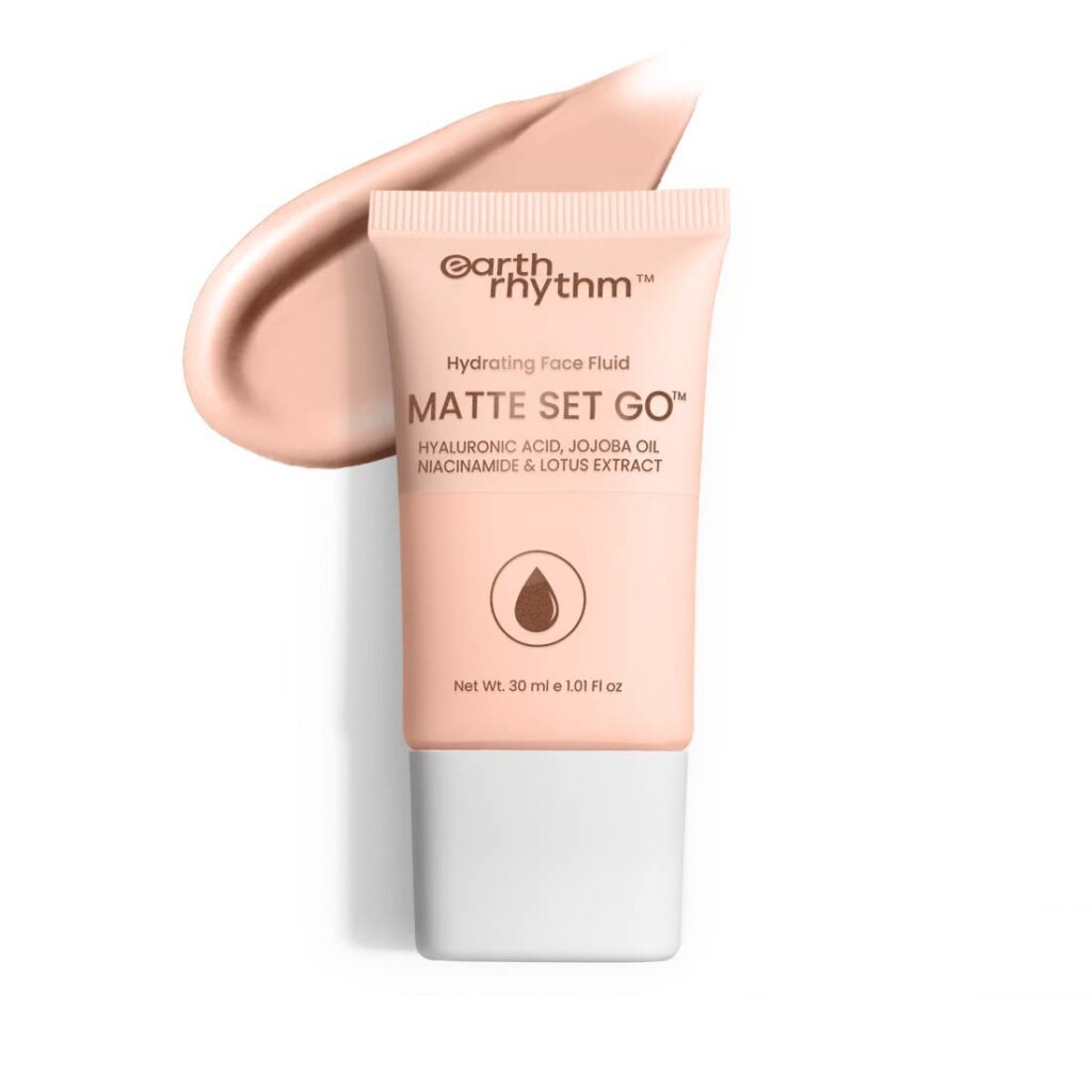 Earth Rhythm Matte Set Go Foundation With Spf 30, Pa++++|Hyaluronic Acid, Niacinamide Acid, Jojoba Oil & Lotus Extract|Smooth Finish|Sun Protect|Full Coverage|For All Skin...