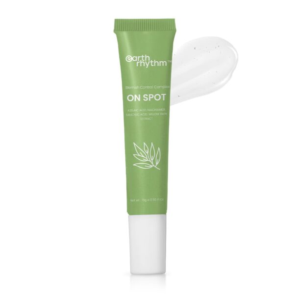 Earth Rhythm On Spot Acne Gel with Salicylic Acid, Niacinamide Acid & Azelaic Acid | Pimple Treatment Gel For Men & Women – 15g