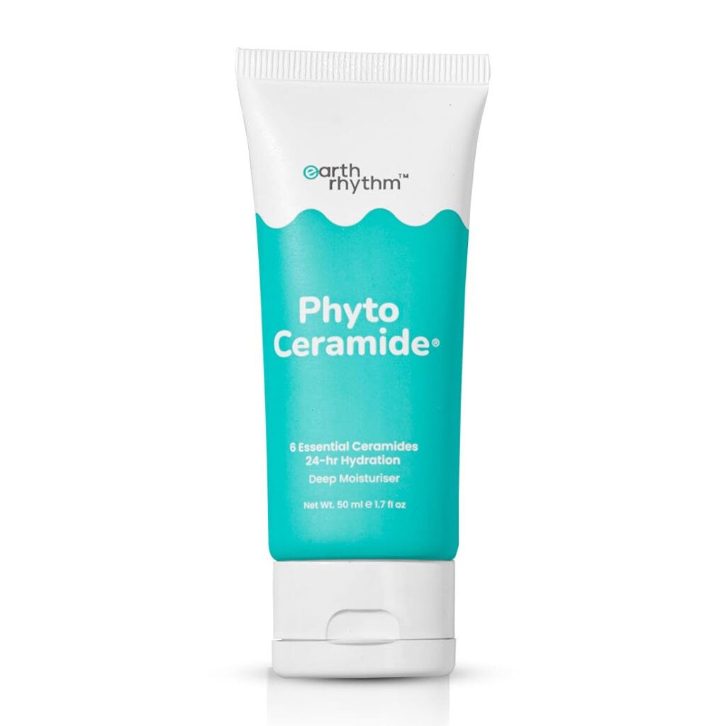 Earth Rhythm Phyto Ceramide Face Moisturizer For Deep Hydration & Moisturization With Hyaluronic Acid, Vitamin E & Phyto Ceramide | Strengthen Skin Barrier For Dry, Sensitive &...