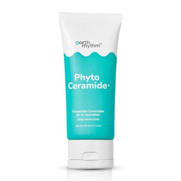 Earth Rhythm Phyto Ceramide Face Moisturizer For Deep Hydration & Moisturization With Hyaluronic Acid, Vitamin E & Phyto Ceramide | Strengthen Skin Barrier For Dry, Sensitive &...