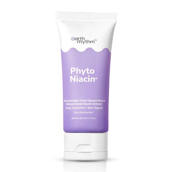 Earth Rhythm Phyto Niacin Skin Repair Moisturizer With Niacinamide for Long Lasting Hydration | Repairs Damaged Skin, Fades Acne Scars for Dry & Normal Skin - 50ml