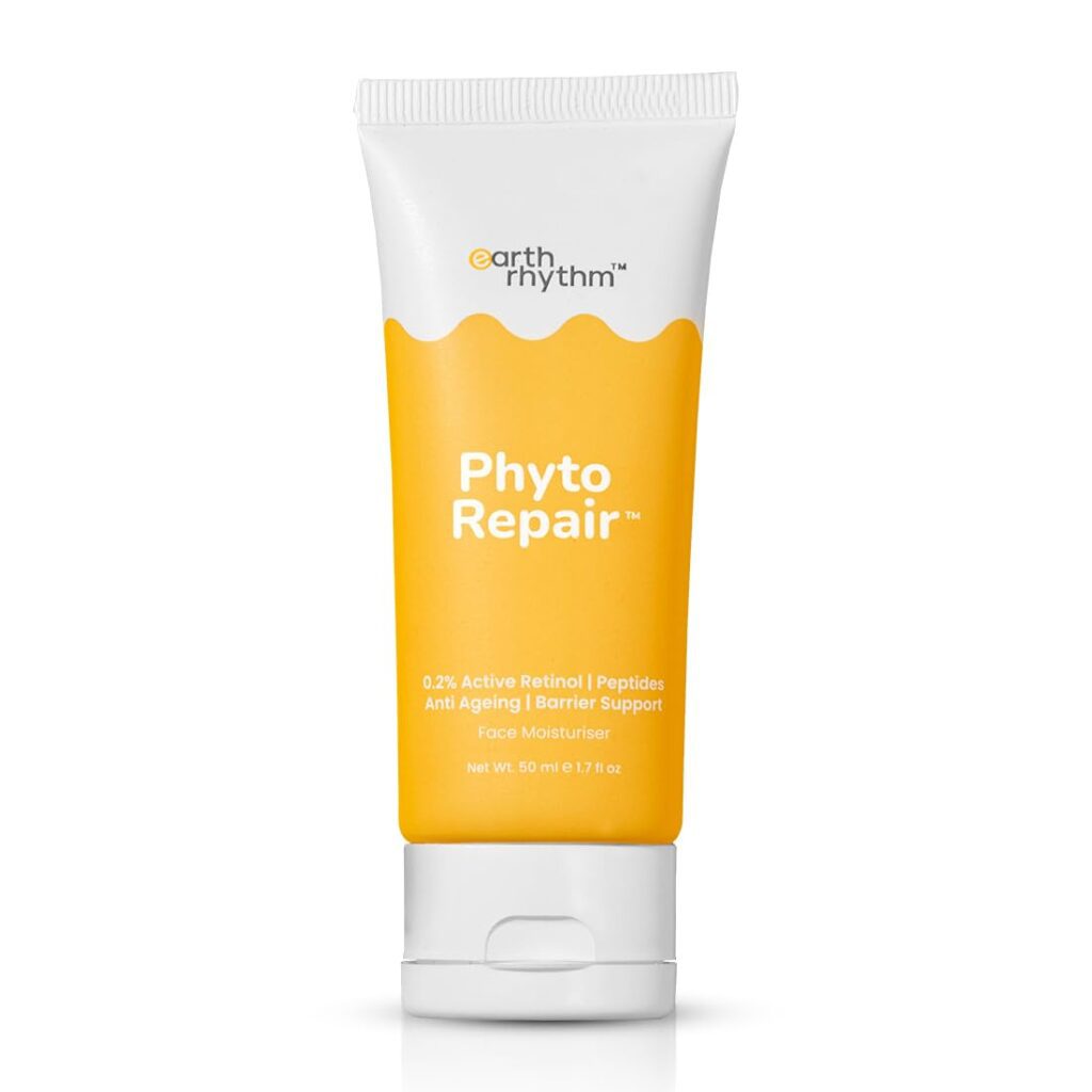 Earth Rhythm Phyto Repair Moisturizer with Vitamin C & Matrixyl for Glowing Skin | Hydrates, Moisturizes & Brightens Skin | For Dry, Dull and Pigmented Skin | Men & Women - 50ml