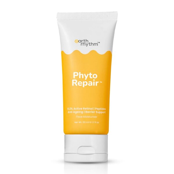 Earth Rhythm Phyto Repair Moisturizer with Vitamin C & Matrixyl for Glowing Skin | Hydrates, Moisturizes & Brightens Skin | For Dry, Dull and Pigmented Skin | Men & Women - 50ml