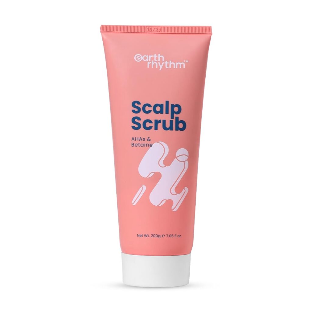 Earth Rhythm Scalp Scrub with Aha 7 Betaine | Gently Cleanses, Removes Buildup, Reduces Dandruff - 200g