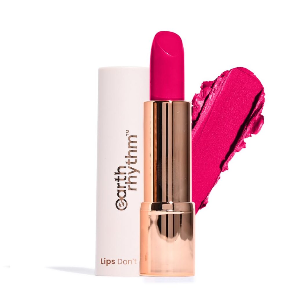 Earth Rhythm Serum Lipstick With Spf 15 - Chulbuli (02) | Dewy Finish, Chap Resistant, Nourishes Lips, Non Comedogenic | Infused With Apricot Oil, Rose Oil, Shea Butter, Cream -...