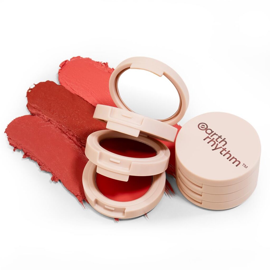 Earth Rhythm Silk Set Go 3-in-1 Lip & Cheek Tint, Long Lasting Flawless Finish, Super Hydrating, Travel Friendly (Satin Nude)