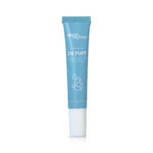 Earth Rhythm Under Eye Gel with Cooling Massage Roller for Dark Circles, Puffy Eyes and Finelines | Enriched with Kojic Acid, Hyaluronic acid | For Men & Women – 15g