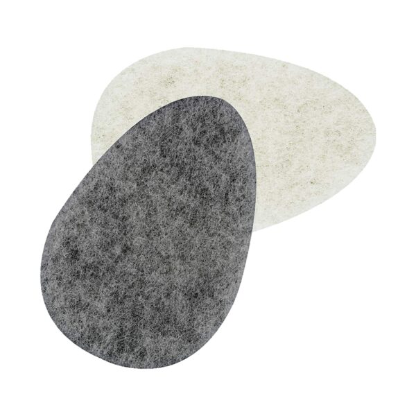 Ecotools Charcoal & Rose Facial Sponges Set - White & Grey (2 pcs) - Ecotools