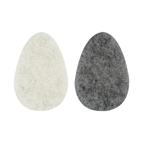 Ecotools Charcoal & Rose Facial Sponges Set - White & Grey (2 pcs) - Ecotools