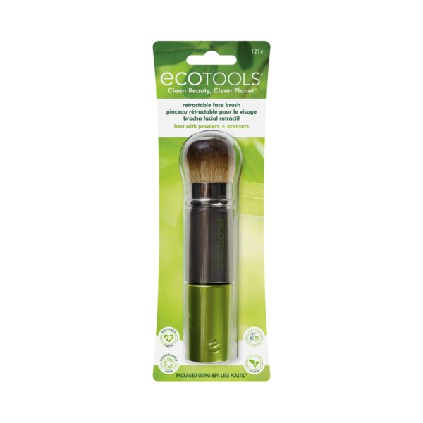 Ecotools Retractable Face Brush - Grey (1 pc) - Ecotools