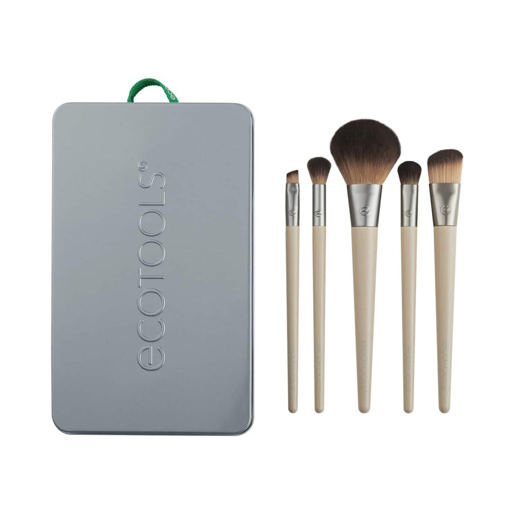 Ecotools Start The Day Beautifully Makeup Brush Kit - Beige (5 pcs) - Ecotools