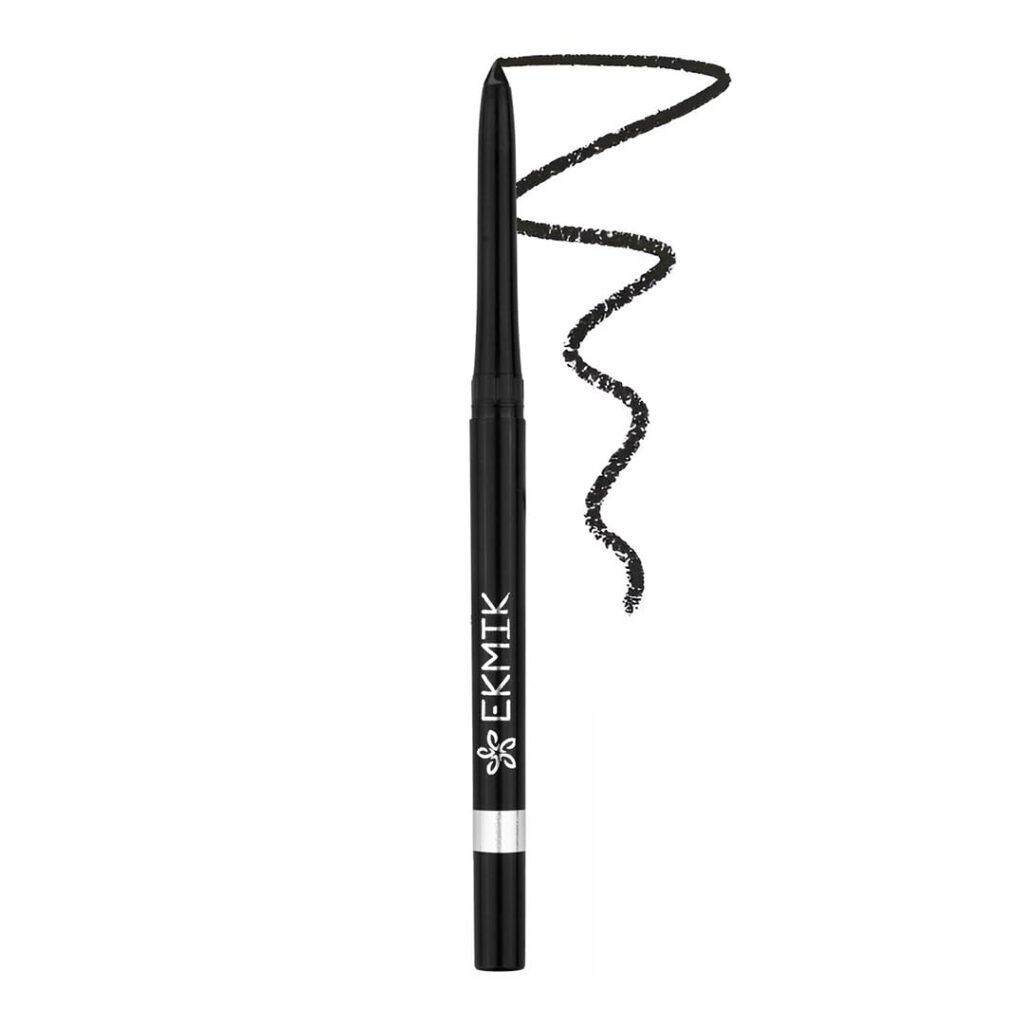 Ekmik Eyelicious Kajal - Deep Black Intense Color | Long Lasting 12Hrs Stay | One Stroke Application | Smudge Proof, Waterproof, Transfer Proof - 0.3gm