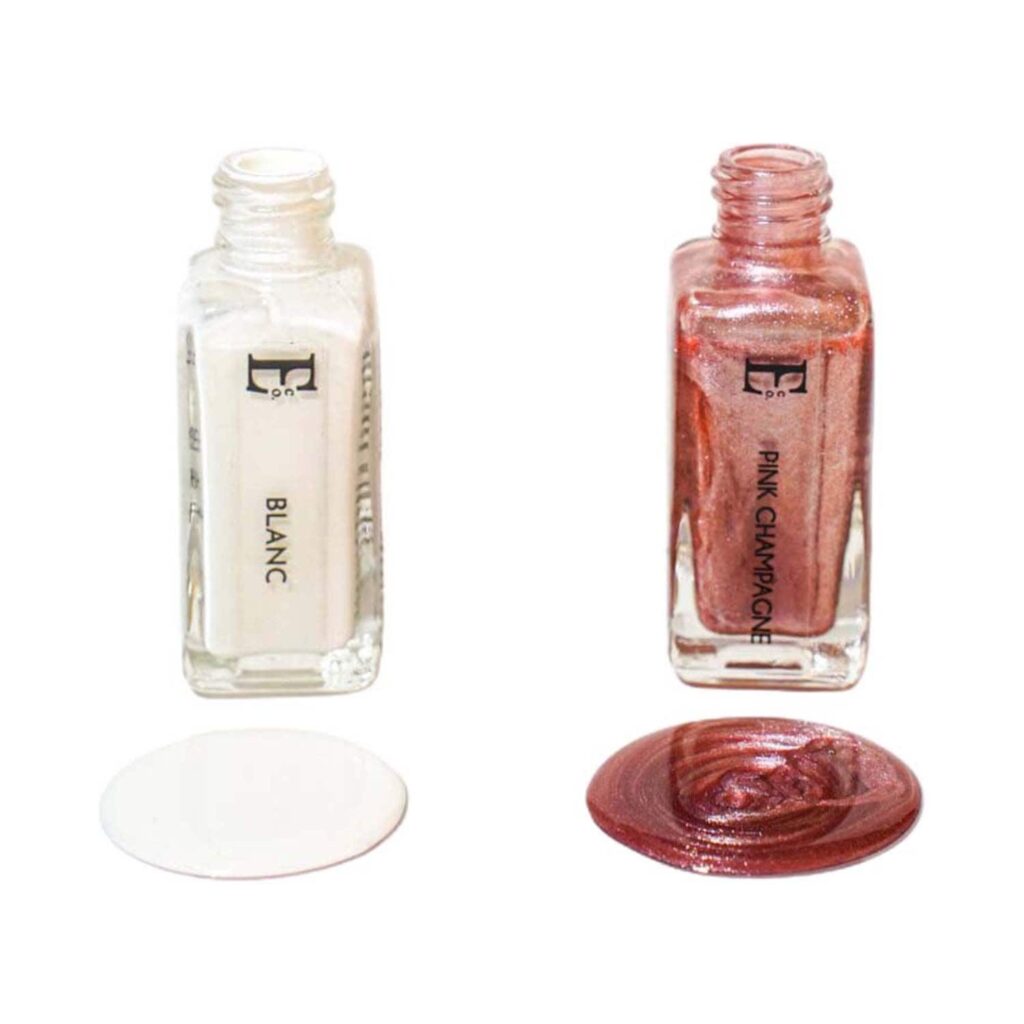Ellement Co. by 24K Rose Blanc and Pink Champagne Vegan Nail Lacquer Set (2 pcs) - Ellement Co.