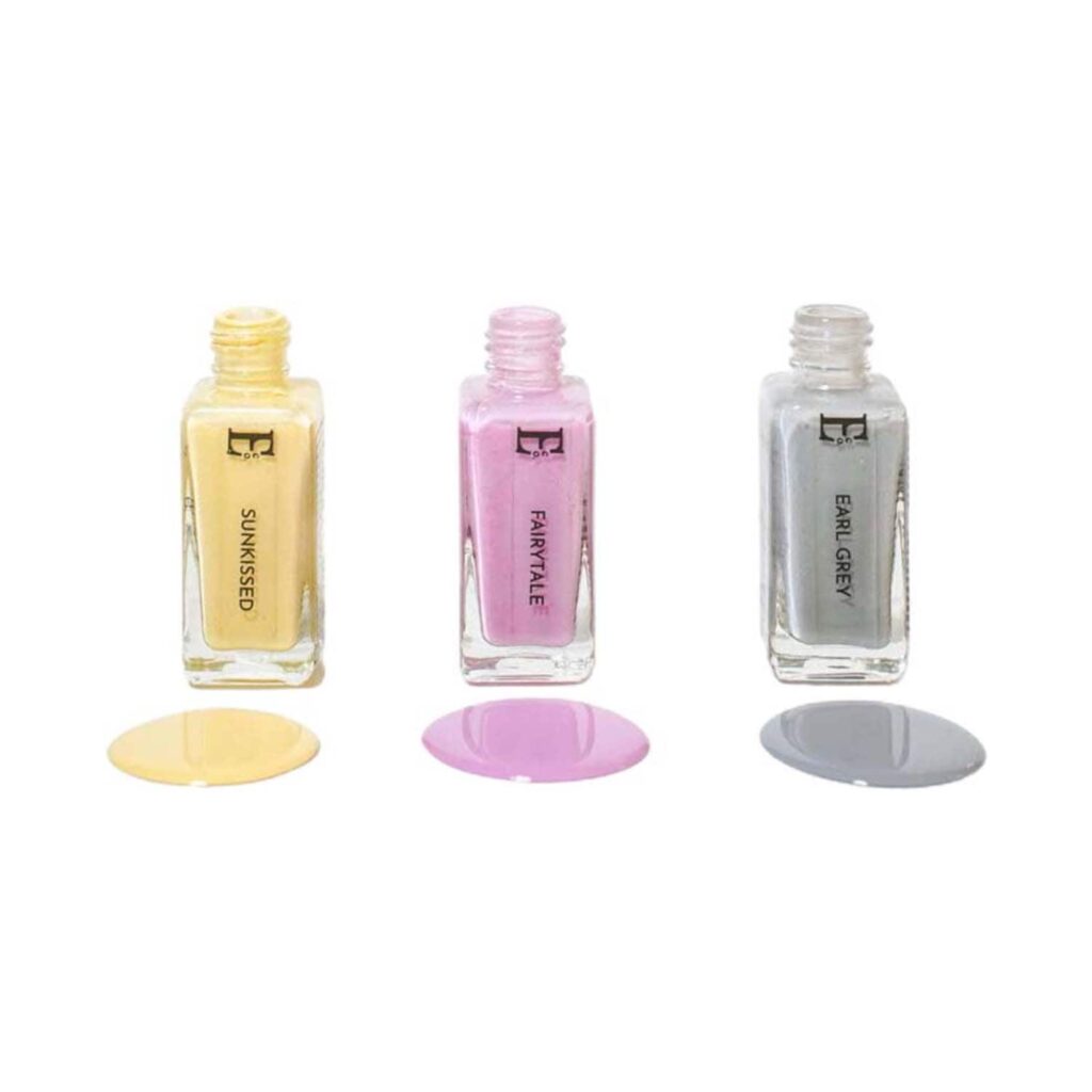 Ellement Co. by Vacay Vibes Sunkissed Earl Grey and Fairytale Vegan Nail Lacque Set (3 pcs) - Ellement Co.