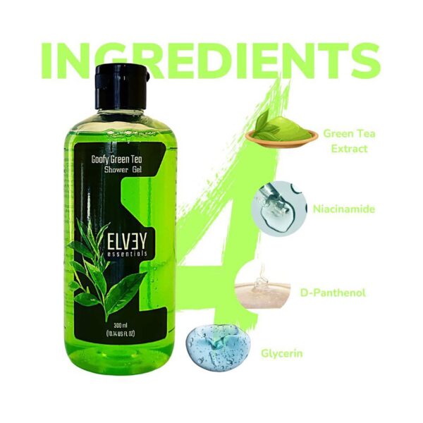 Elvey Essentials Goofy Green Tea Shower Gel (300ml) - Elvey Essentials