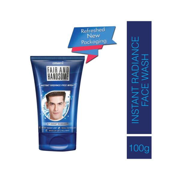 Emami Fair And Handsome Instant Radiance Facewash (100g) - Emami