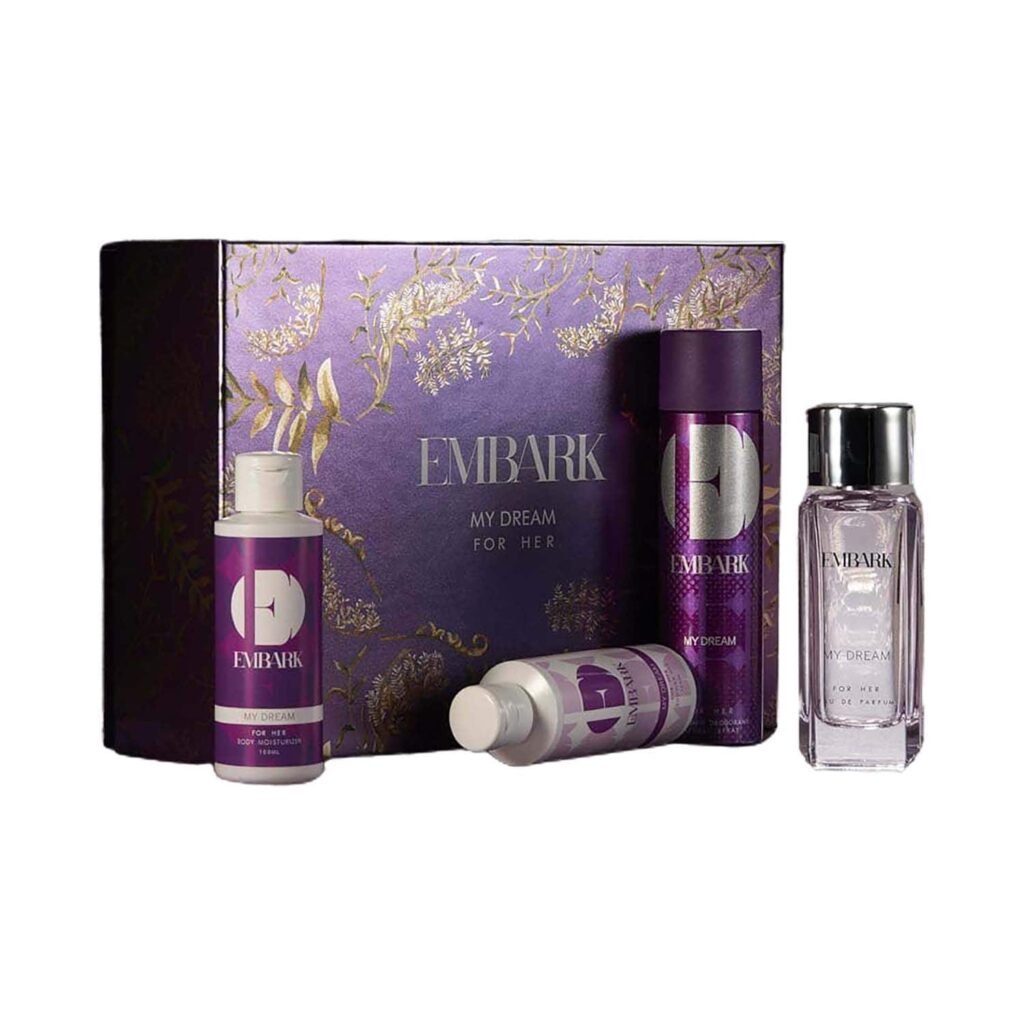 EMBARK My Dream Eau De Parfum and Body Lotion & Shower Gel & Deodorant & Pouch For Women Set (4 pcs) - EMBARK