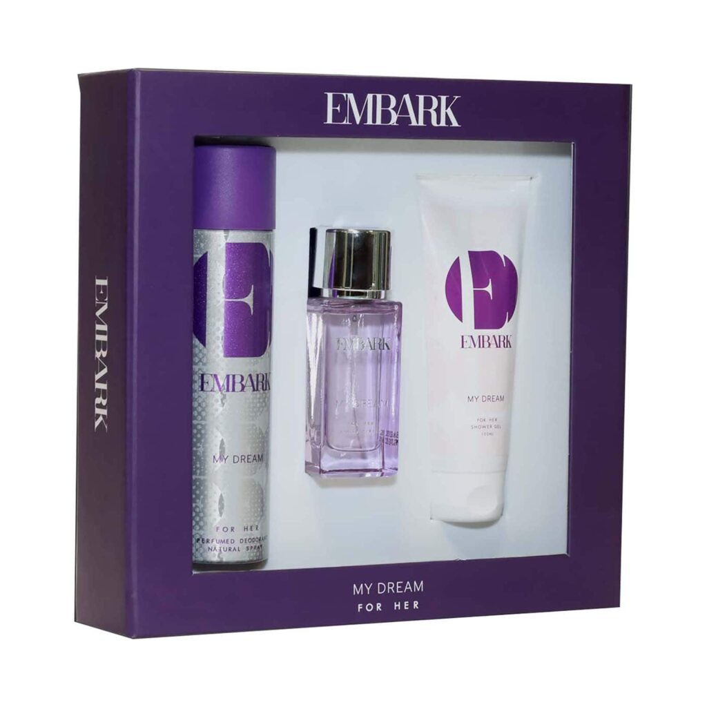 EMBARK My Dream Eau De Parfum and Shower Gel & Deodorant For Women Gift Set (3 pcs) - EMBARK