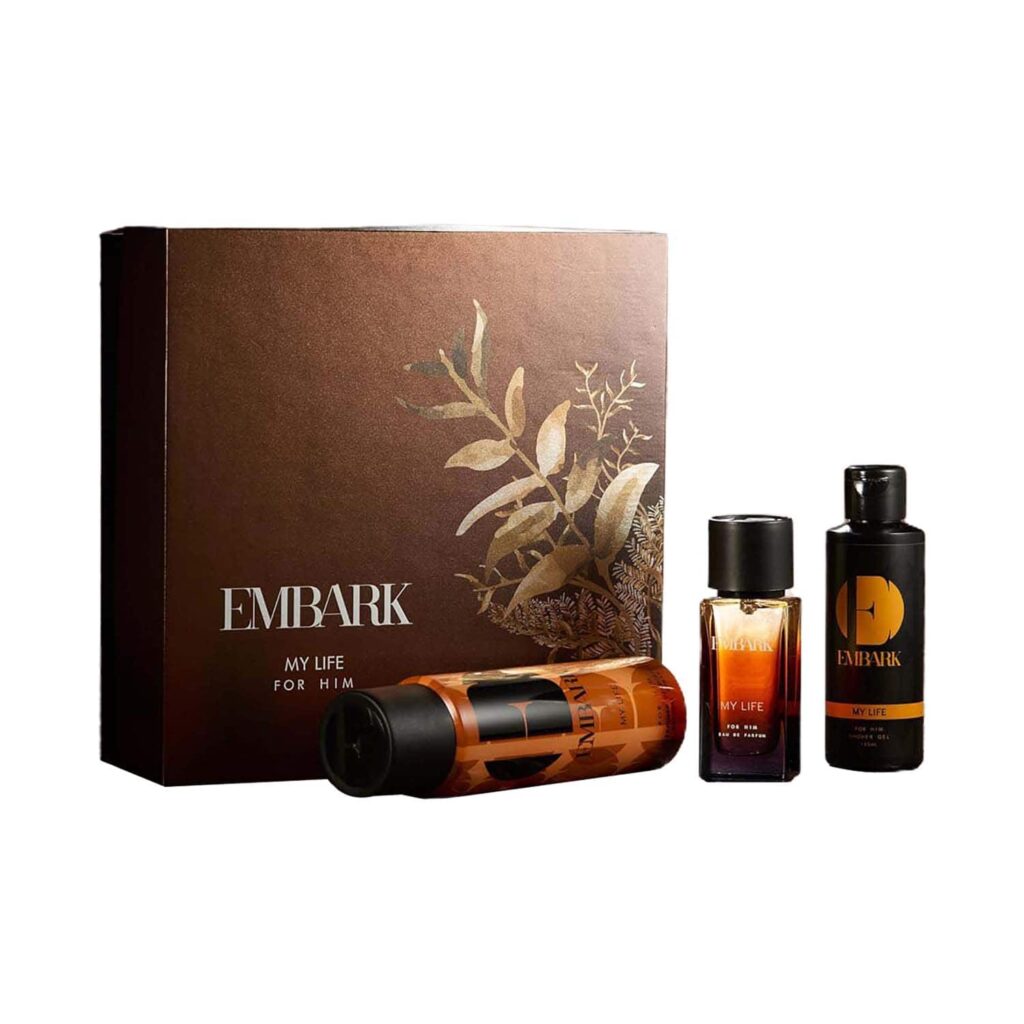 EMBARK My Life Eau De Parfum and Shower Gel & Deodorant For Men Gift Set (3 pcs) - EMBARK