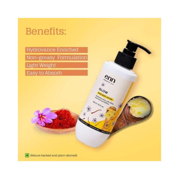 ENN Glow Ghee Body Lotion And Ghee Lip Balm Combo Kit (240ml) - ENN