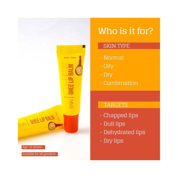 ENN Glow Ghee Face Moisturiser And Ghee Lip Balm Combo Kit (68g) - ENN