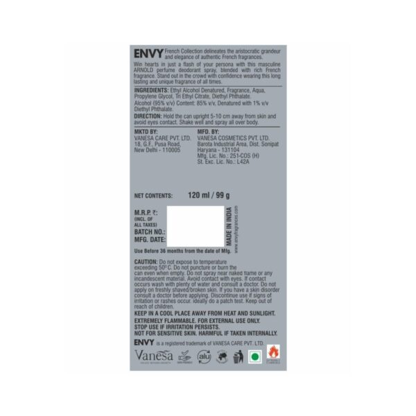Envy Arnold Deodorant (120ml) - Envy