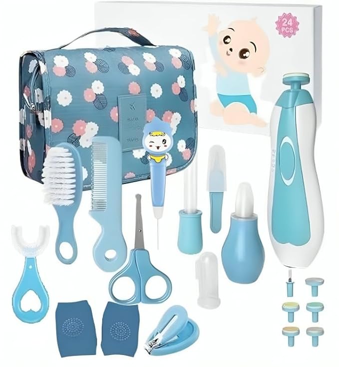 Episkey Baby Grooming Kit, Newborn Baby, Toddler, Kids Accessories Set, Portable Infants Kit, Ideal for Travelling & Home Use (Set of 1| 0-3 Years and above |Multicolour)