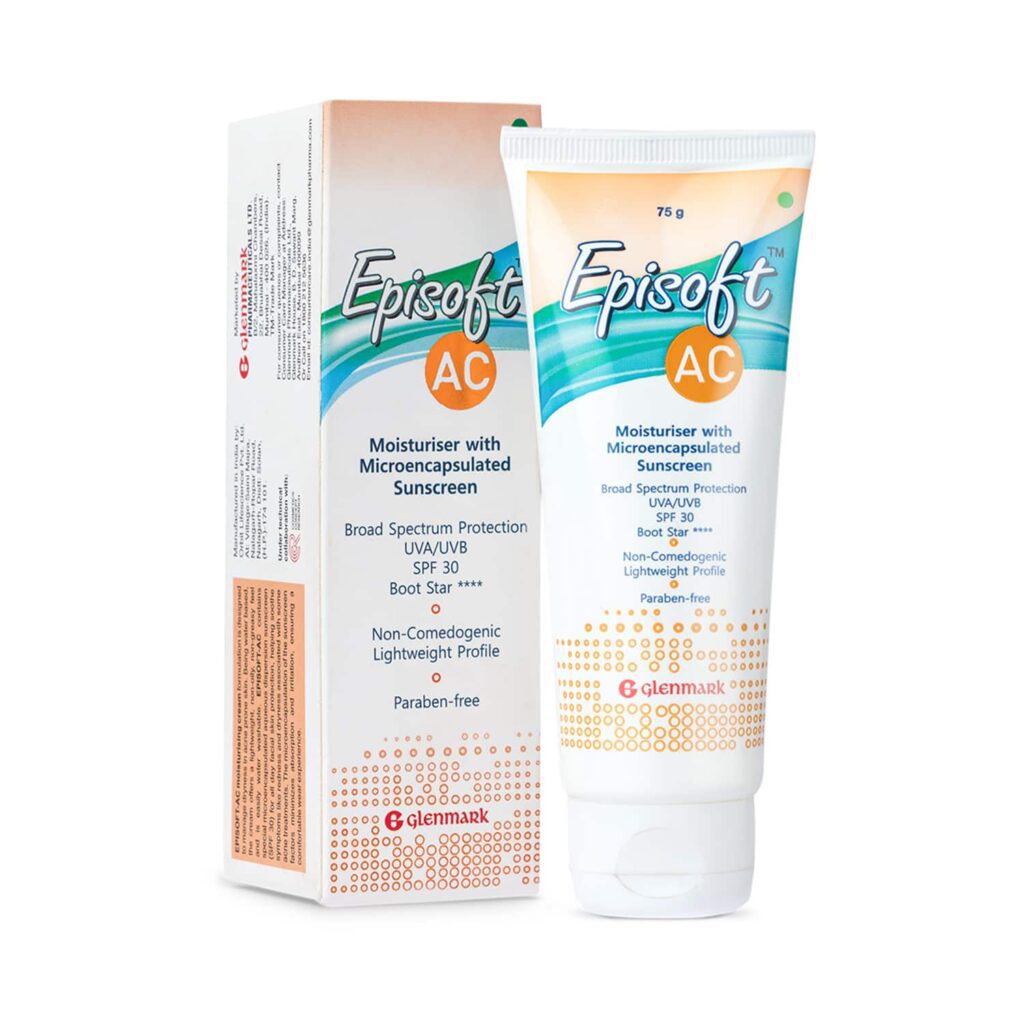 Episoft AC Moisturiser SPF 30 With Microencapsulated Sunscreen (75g) - Episoft