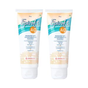 Episoft AC Moisturiser SPF 30 With Microencapsulated Sunscreen Pack of 2 (75 g) Combo - Episoft
