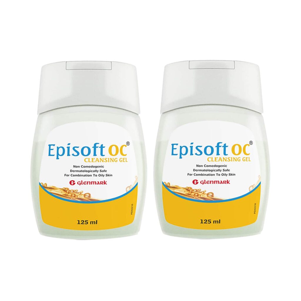 Episoft OC Cleansing Gel For Acne-Prone and Oily Skin Pack of 2 (125 ml) Combo - Episoft