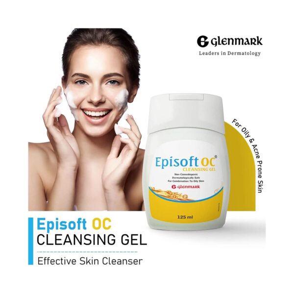 Episoft OC Cleansing Gel For Acne-Prone and Oily Skin Pack of 2 (125 ml) Combo - Episoft