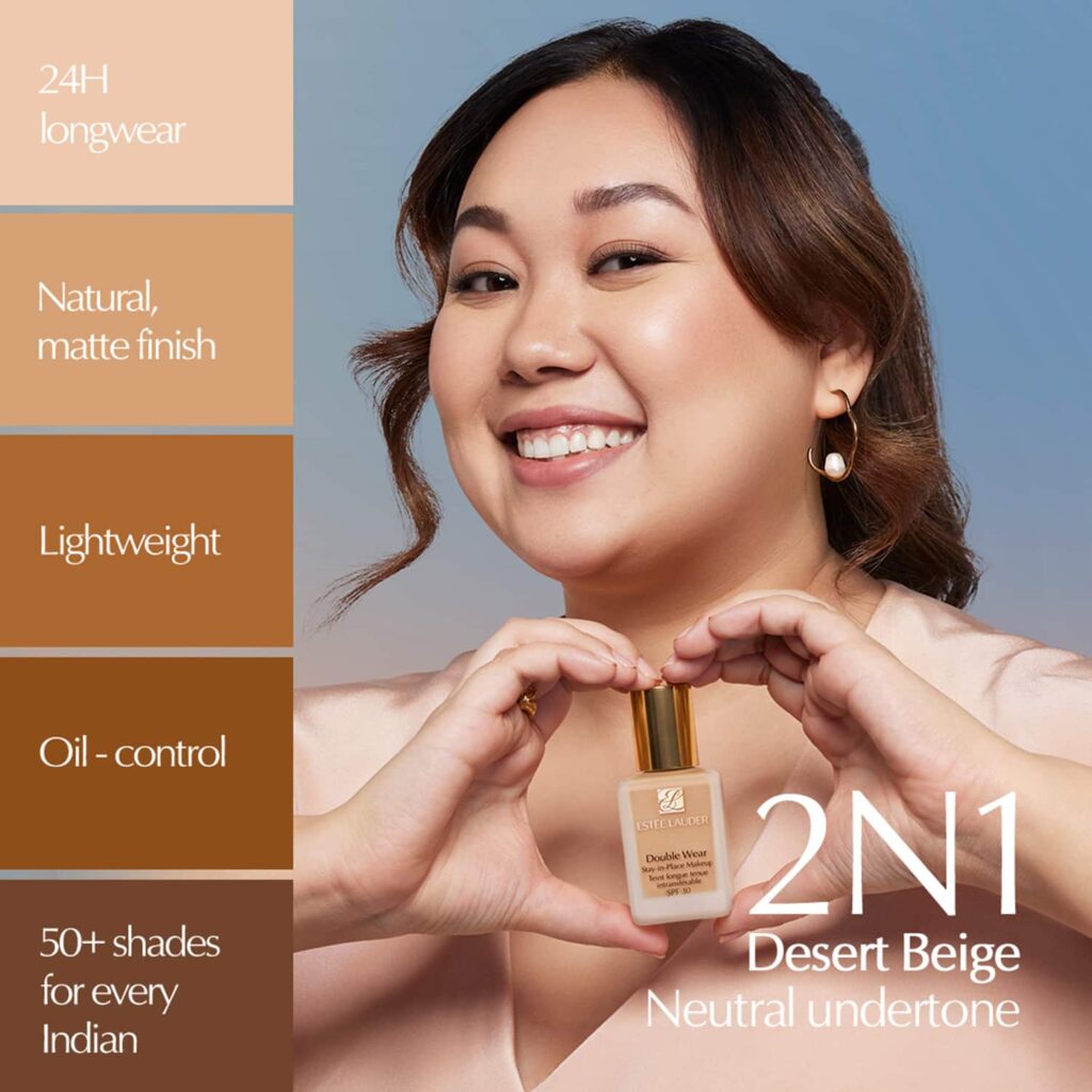 Estee Lauder Double Wear Stay-In-Place Makeup Foundation SPF 10 - 1C1 Cool Bone (30ml) - Estee Lauder
