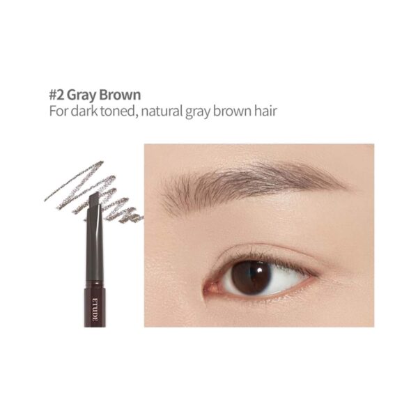 ETUDE HOUSE Drawing Eyebrow - 02 Gray Brown (0.25g) - ETUDE HOUSE