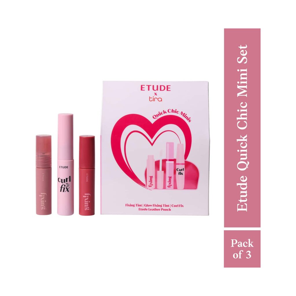 ETUDE HOUSE Quick Chic Mini Set with Leather Pouch (4 pcs) - ETUDE HOUSE