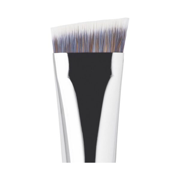 Europe Girl 63 Angled Eyebrow Brush - Black & Silver - Europe Girl